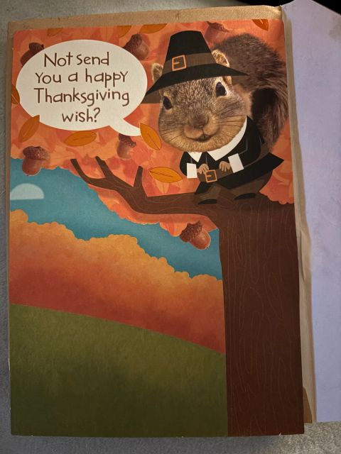 Happy Thanksgiving Greeting Card Exchange 2025 - Thanksgiving Card + an Extra